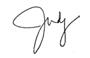 Signature of Judy Gundersen