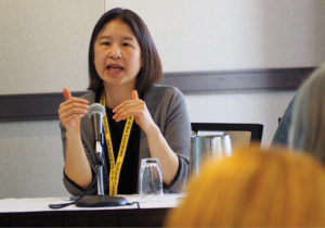 Nina Chang speaking at the Workshop