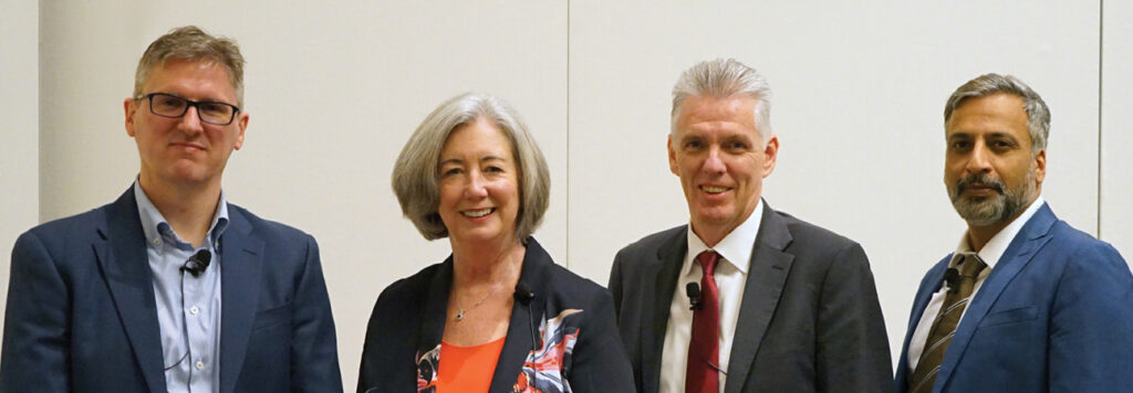 Group photo of Andreas Oranje, PhD; Marilyn Wellington; John McAlary; Hemanth Gundavaram