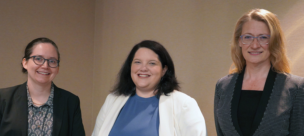 Group photo of Joanne Kane, PhD; Laurel Searles;  April Southwick