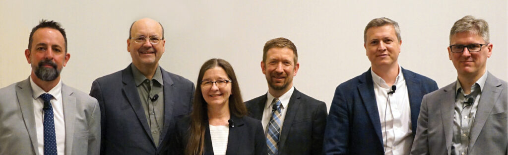 Group photo of Barry Porter; Hon. Pieter  Tieuwissen; Theresa Healy; Dan Saar; Jim Crawford; Andreas Oranje, PhD