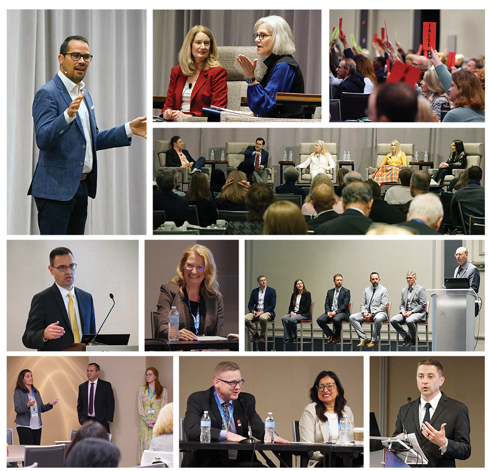 Collage of all the different speakers at Chicago event