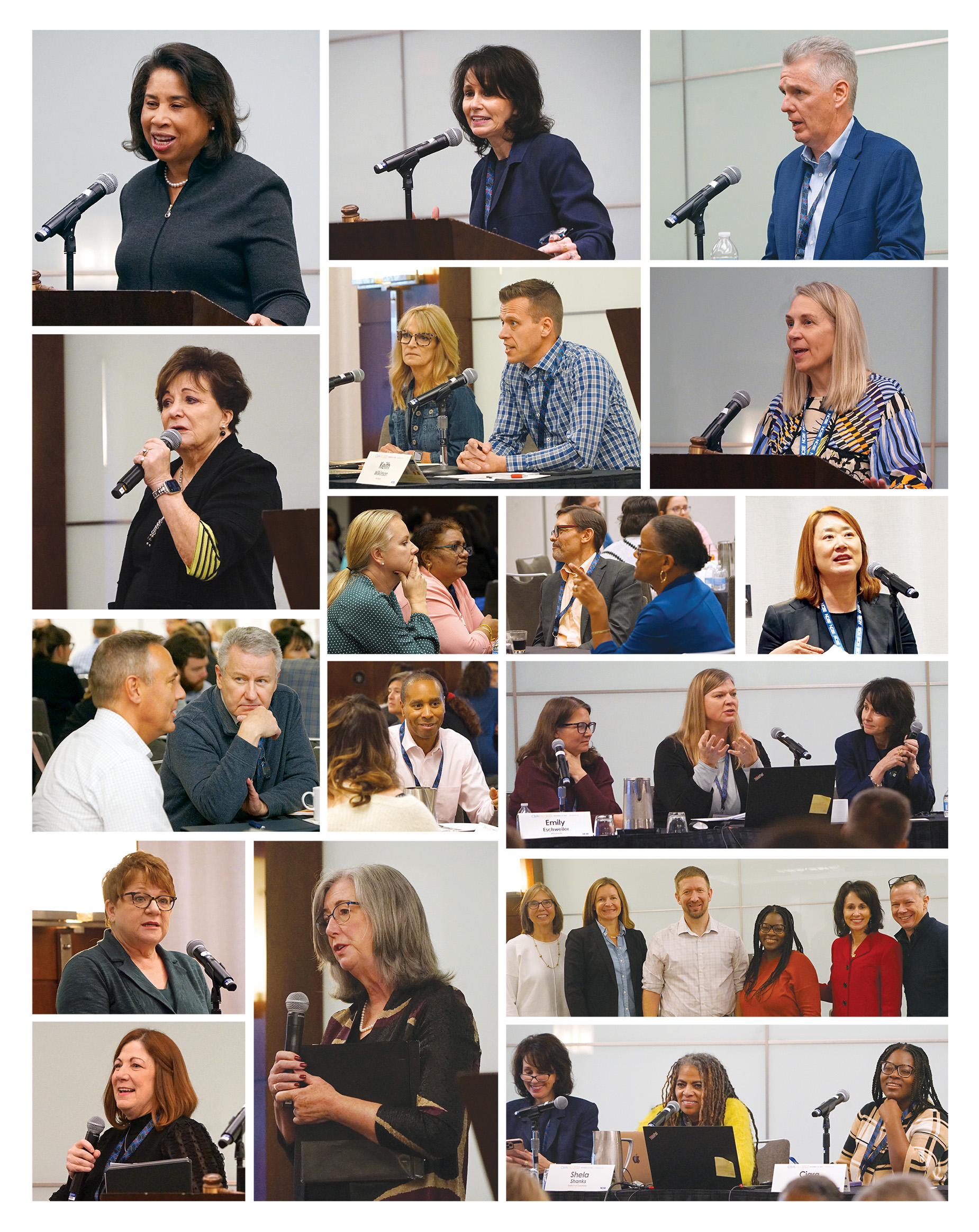 “Collage of images of speakers from the CBAA Fall Meeting”