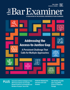 Cover of the Fall 2024 Bar Examiner