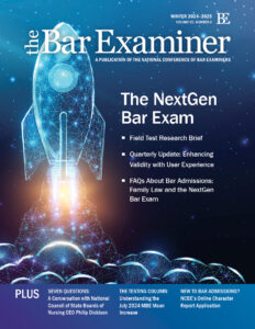 Cover of the Winter 2024-2025 Bar Examiner