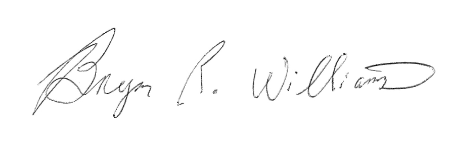 Signature of Bryan R. Williams