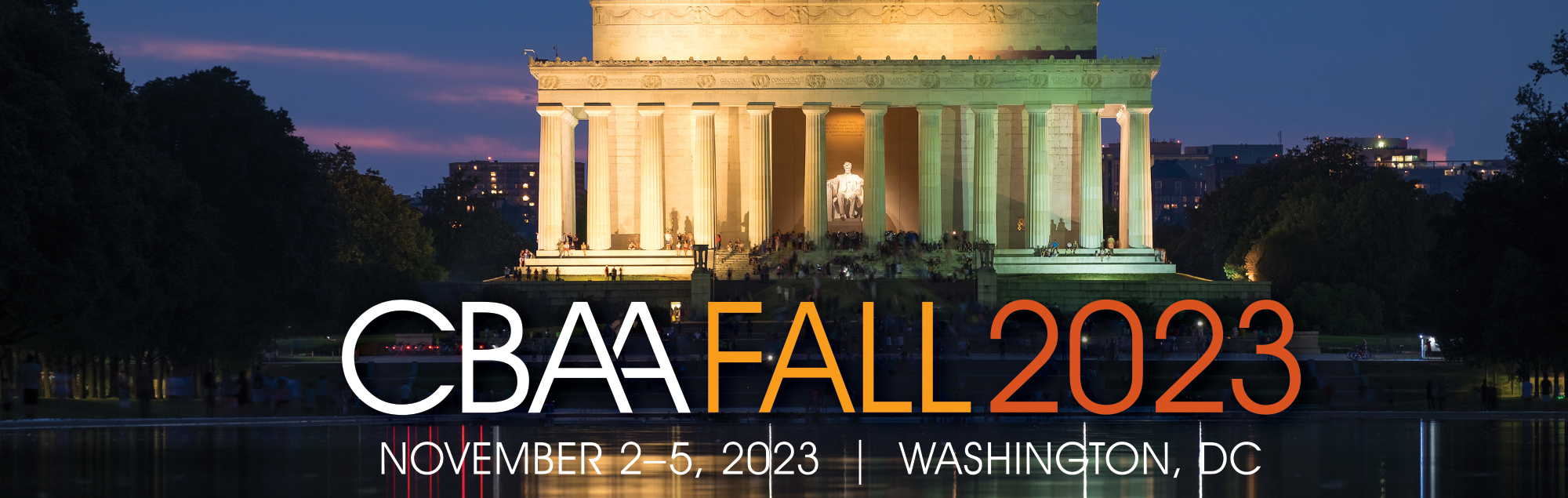 The Lincoln Memorial illuminated at night”