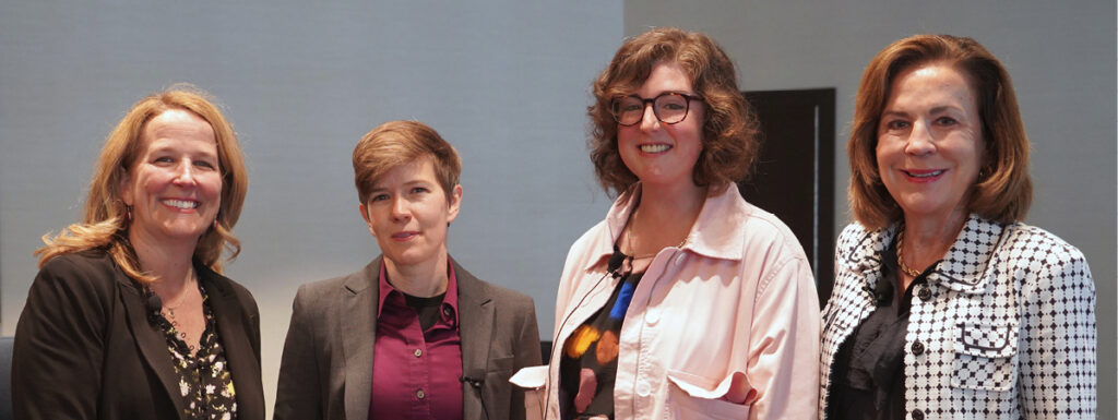 Photo of Lauryn Gouldin; Erika Rickard; Margaret Hagan, PhD; Hon. Mary Russell