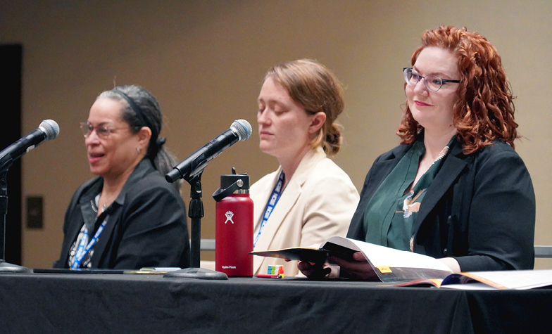 Photo of Danette Waller McKinley, PhD; Hilary Symes, PhD; Mandy Christman