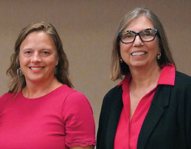 Photo of Emily Corson and Sherry Hieber at CBAA