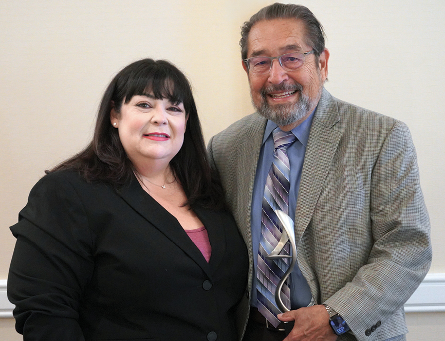 Photo of Chief Justice Julie Vargas and Judge Henry A. Alaniz