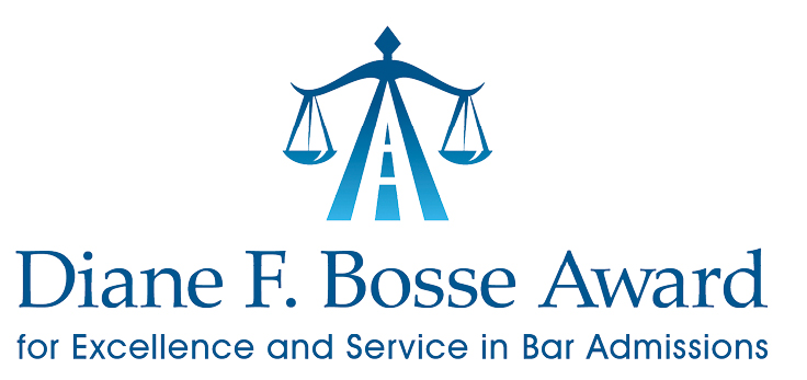 Bosse award logo of a blue scales of justice”