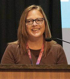 Photo of Emily Corson speaking at the 2026 NCBE and Council of Bar Admission Administrators Annual Meeting.