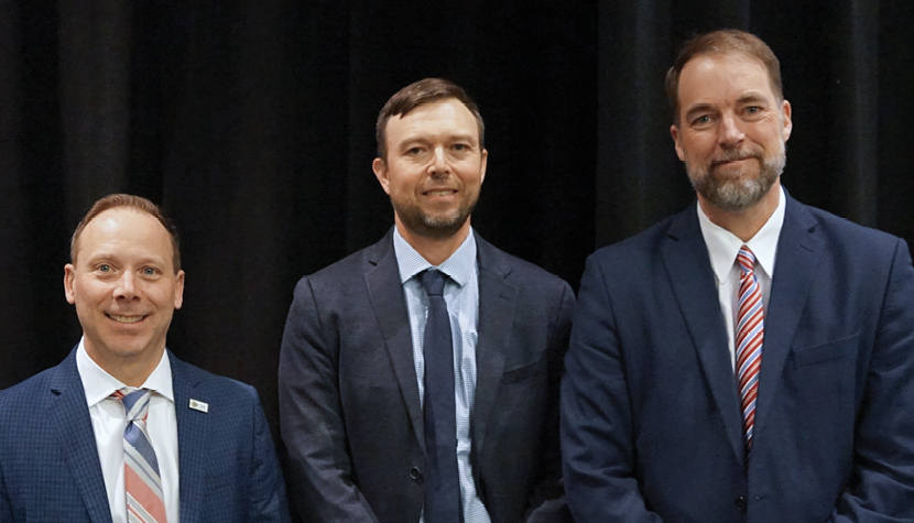 Group photo of Shay Cleary, Robert Wall, Darin Scheer