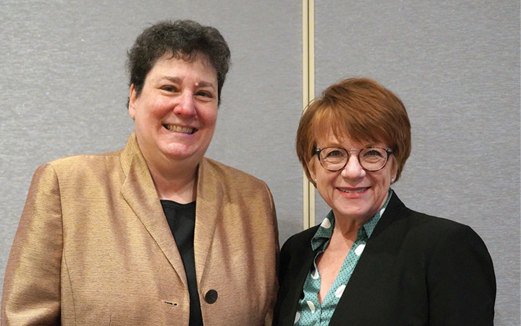 Photo of Ellyn Rosen, Lisa Perlen (moderator)