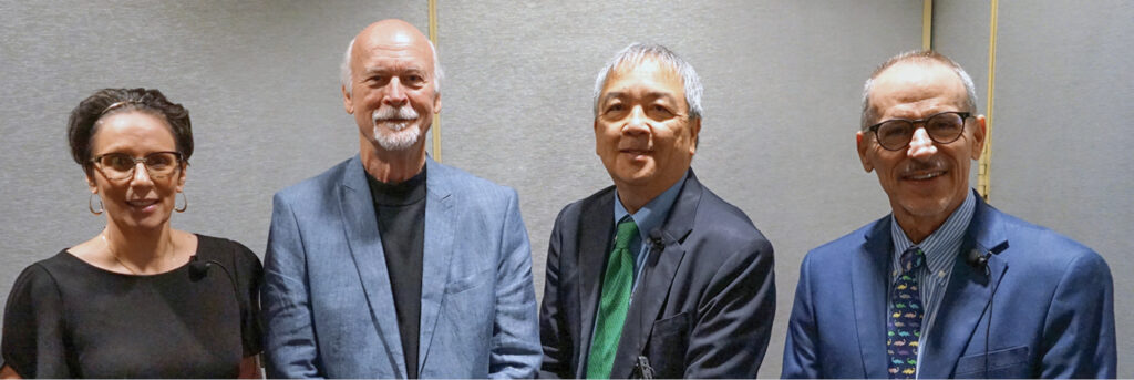 Group Photo of ristina Groschel; Mark Kuppe, PsyD; Timothy Wong; Paul Schwiep (moderator)
