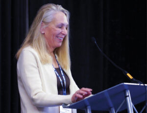 Judy Gunderson talking at ABAC 2026