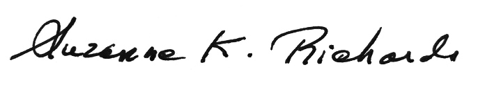 Signature of Suzanne K. Richards